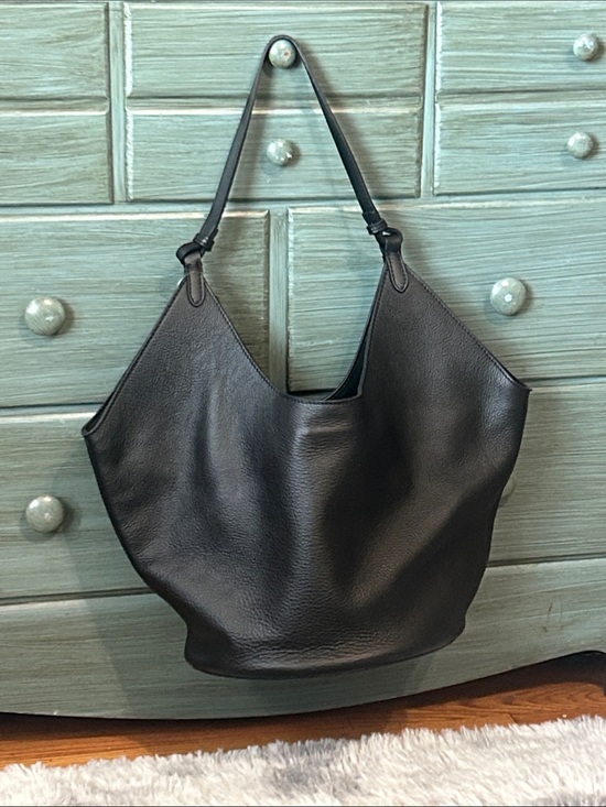 Handbags - Vegan Leather Shoulder Hobo Bucket Bag